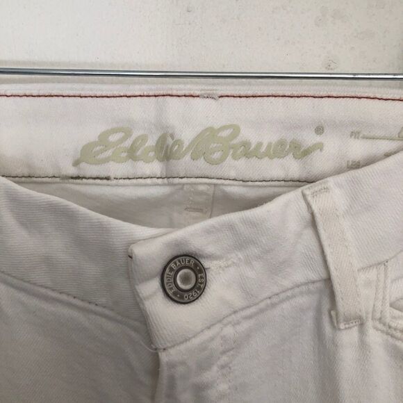 EDDIE BAUER Curvy Denim Jeans in White.Size Various - Picture 10 of 14